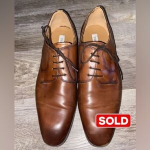 Steve Madden Men's Parsens Brown Leather Oxford size 11.5. (E)